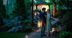 Романтическое свидание в японском саду